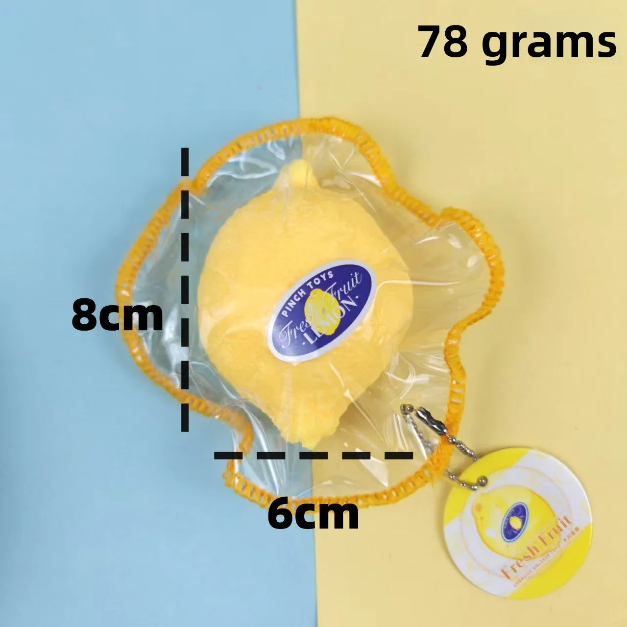 High Stitched Lemon Squishy Stress Relief Sensory Fidget Toy