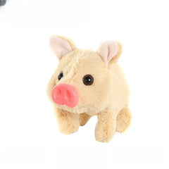 TOYSPI Cute Little Pig Running and Barking Electronic Plush Toy