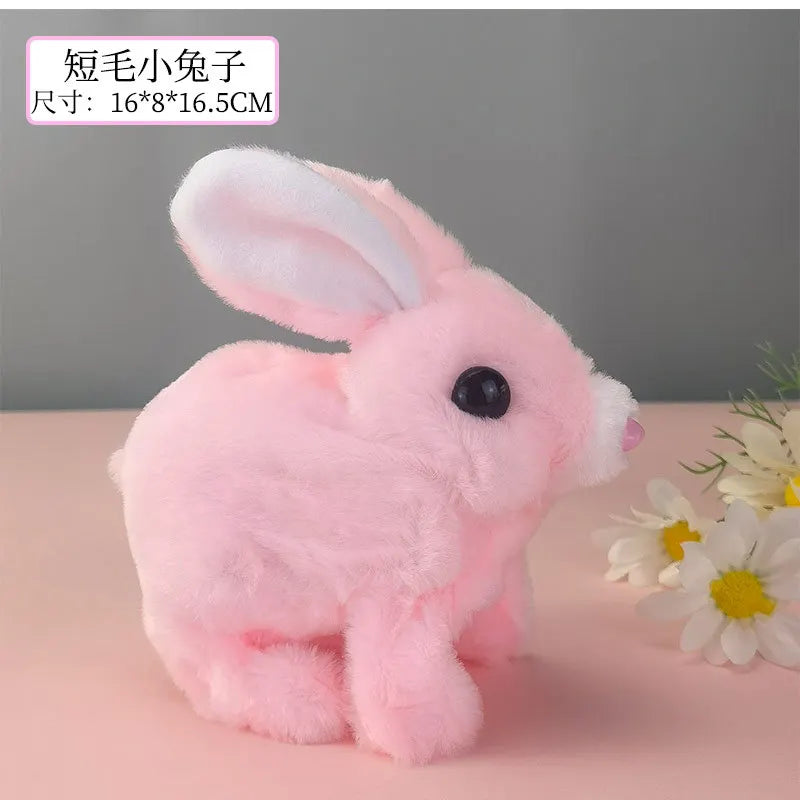 TOYSPI Hopping Rabbit 7 Inch Interactive Electronic Plush Toy