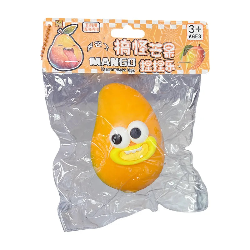 Big-Eyed Funny Mango Squishy Sensory Fidget Toy
