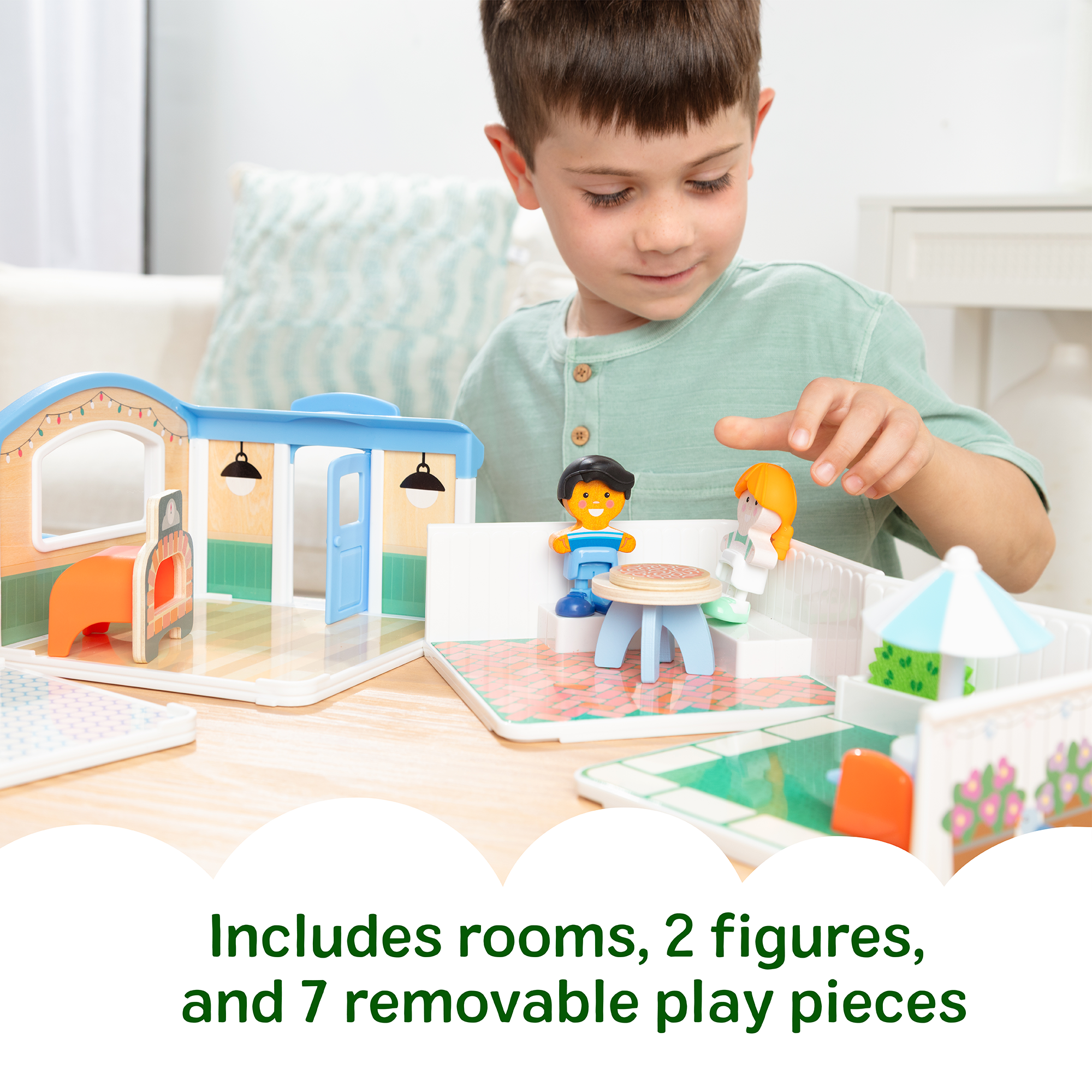 Melissa & Doug Cheery Lane Ice Cream and Pizza Play Set – 12 Pieces