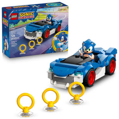 LEGO Sonic the Hedgehog Sonic: Speedster Lightning Race Car Toy for Boys & Girls - Toy Building Set W/Sonic Minifigure for Kids & Gamers, Ages 7+ - Gift Idea for Birthdays - 77117