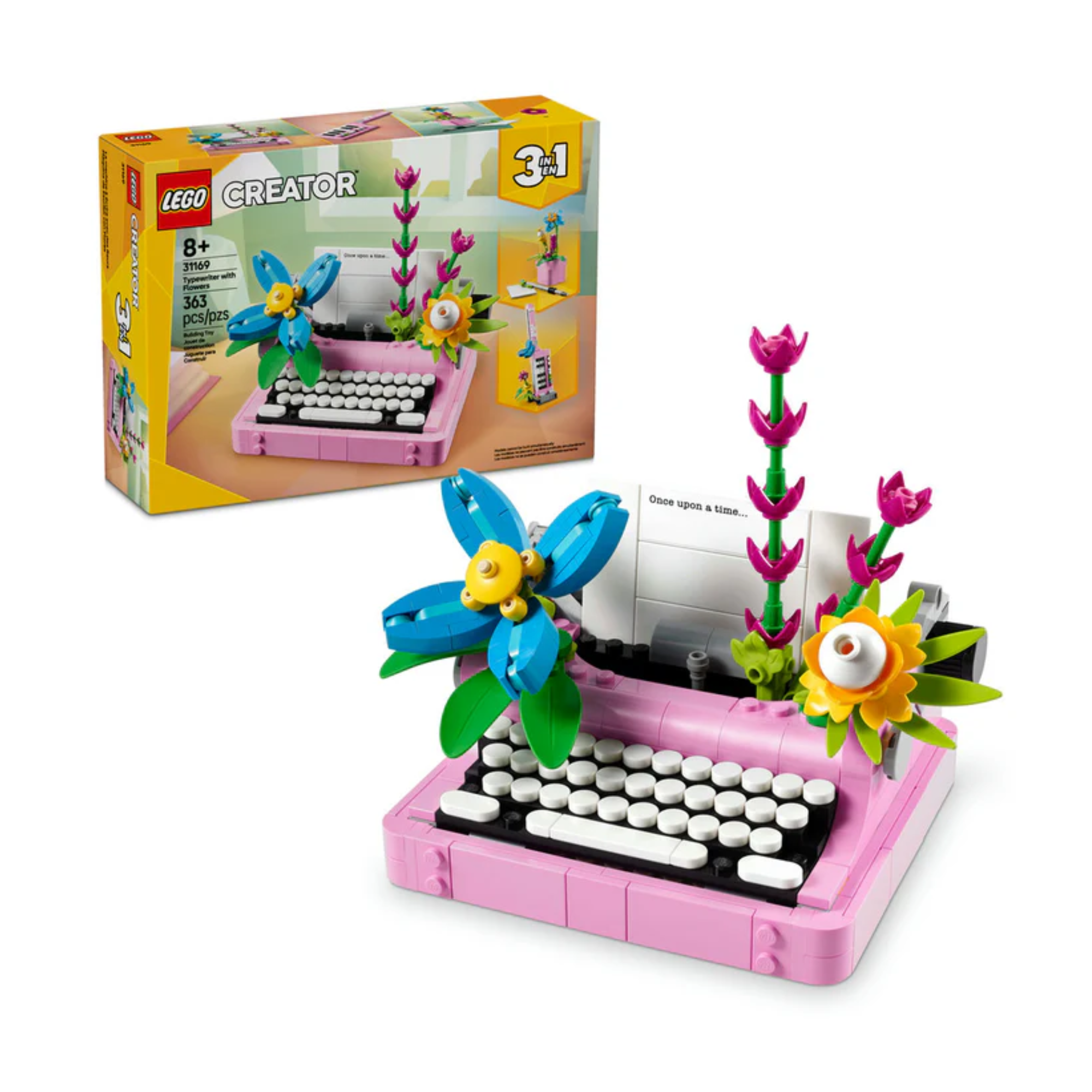 LEGO Creator 3in1 Typewriter with Flowers Building Toy