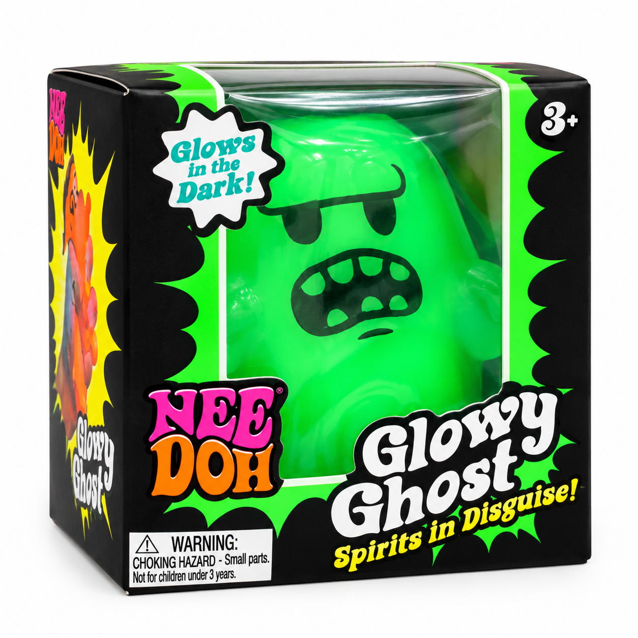 Schylling NeeDoh Glowy Ghost Glow in the Dark Squishy Toy 1 Piece Random Color