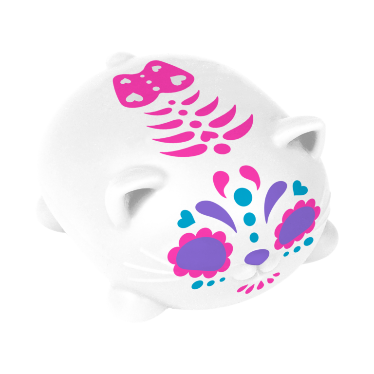 Schylling NeeDoh Sugar Skull Cats Sensory Squishy Toy