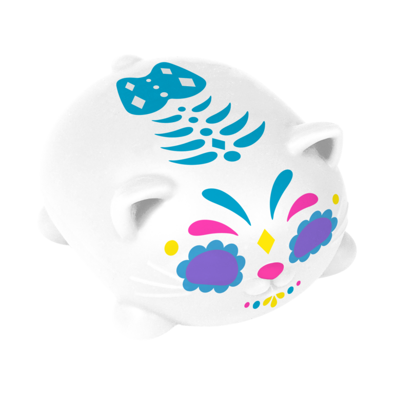 Schylling NeeDoh Sugar Skull Cats Sensory Squishy Toy