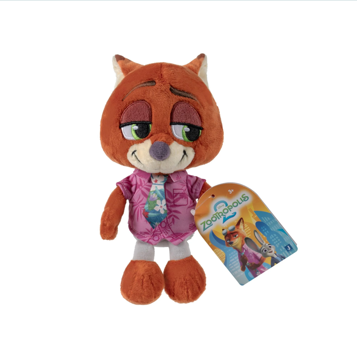 Disney Zootopia Nick Wilde 6-inch plush toy with shirt and tie
