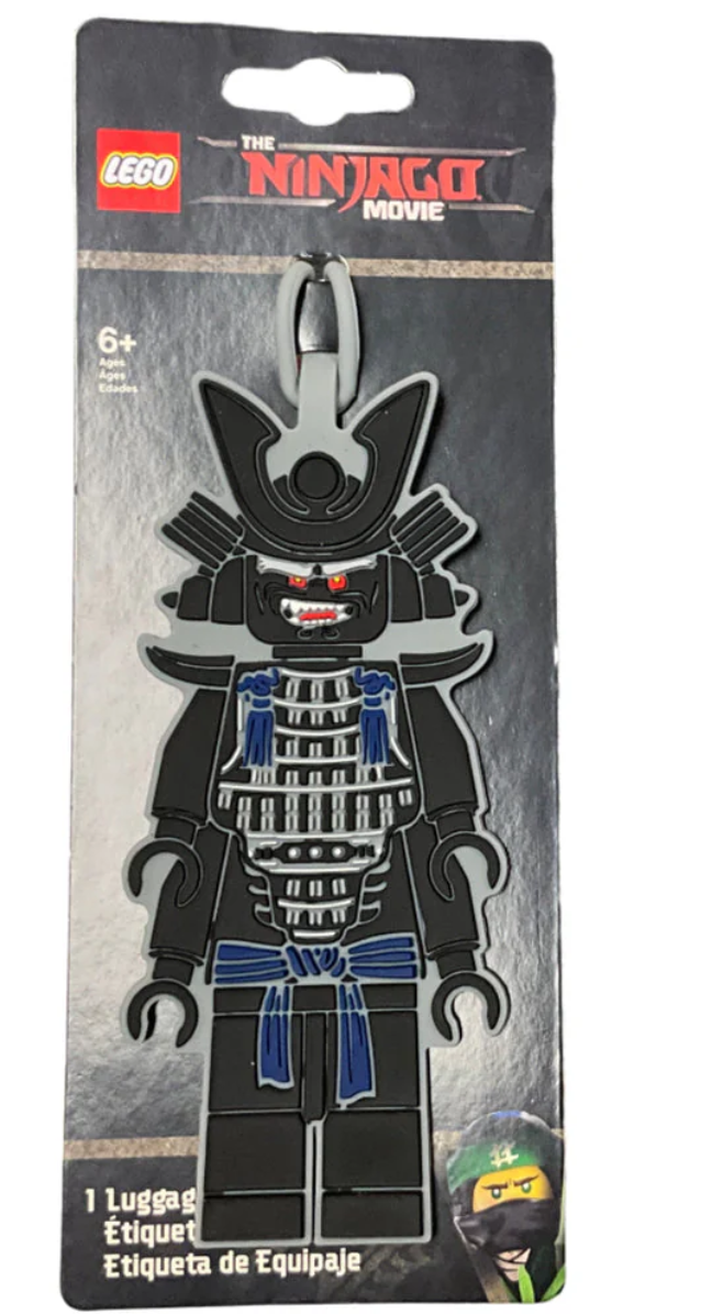 LEGO Ninjago villain samurai luggage tag travel accessory