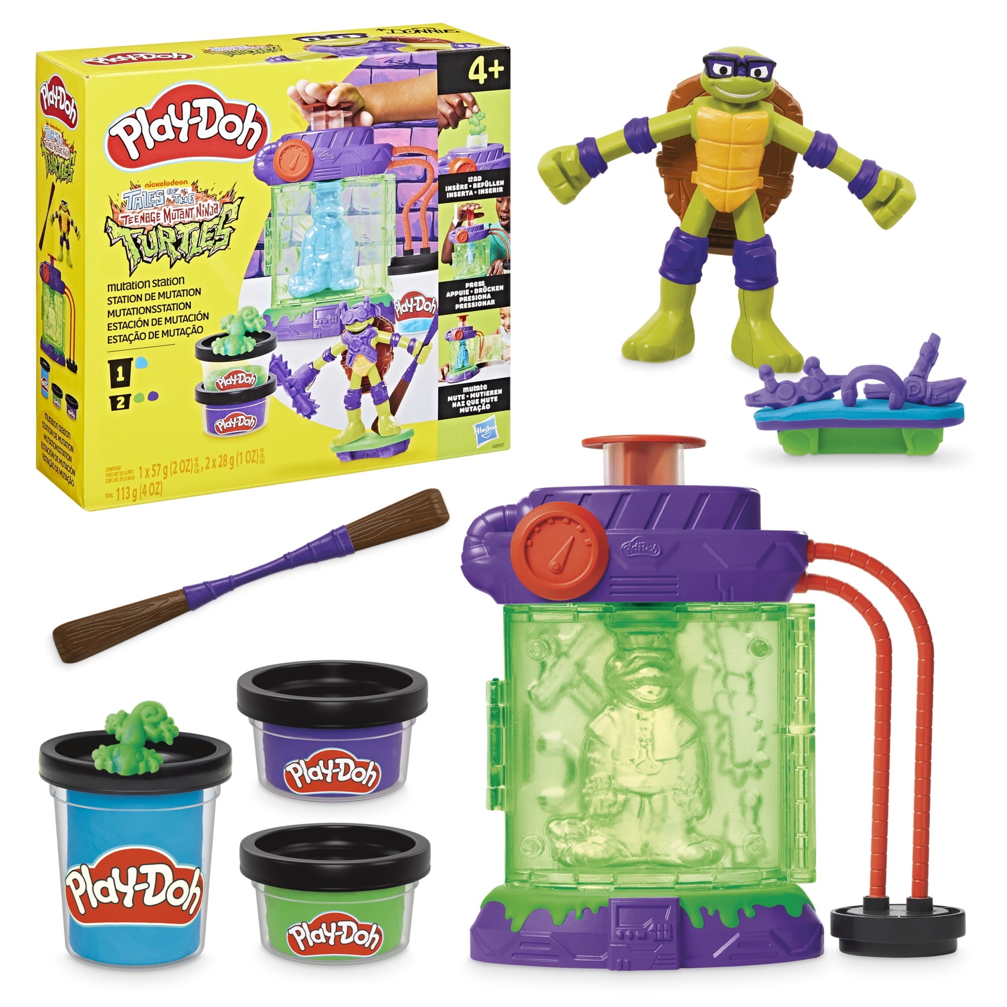 Play-Doh Teenage Mutant Ninja Turtles Mutation Station Playset, Arts & Crafts Toys for Kids, Ages 4+