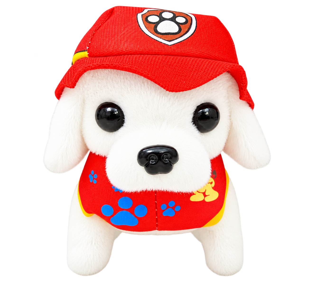 Dressed Electronic Plush Puppy Walking Barking Wagging Pet Toy