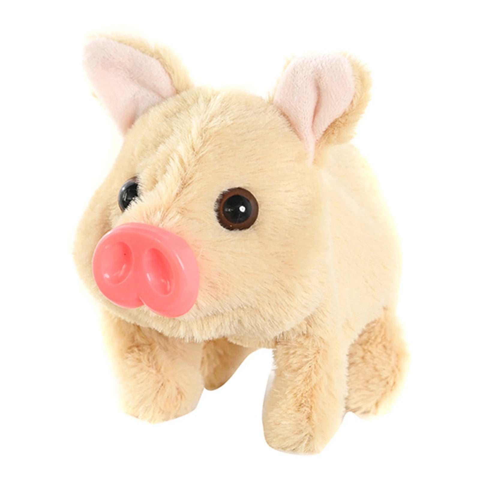 Interactive Electric Walking Pig Plush Toy with Sounds & Moving Tail