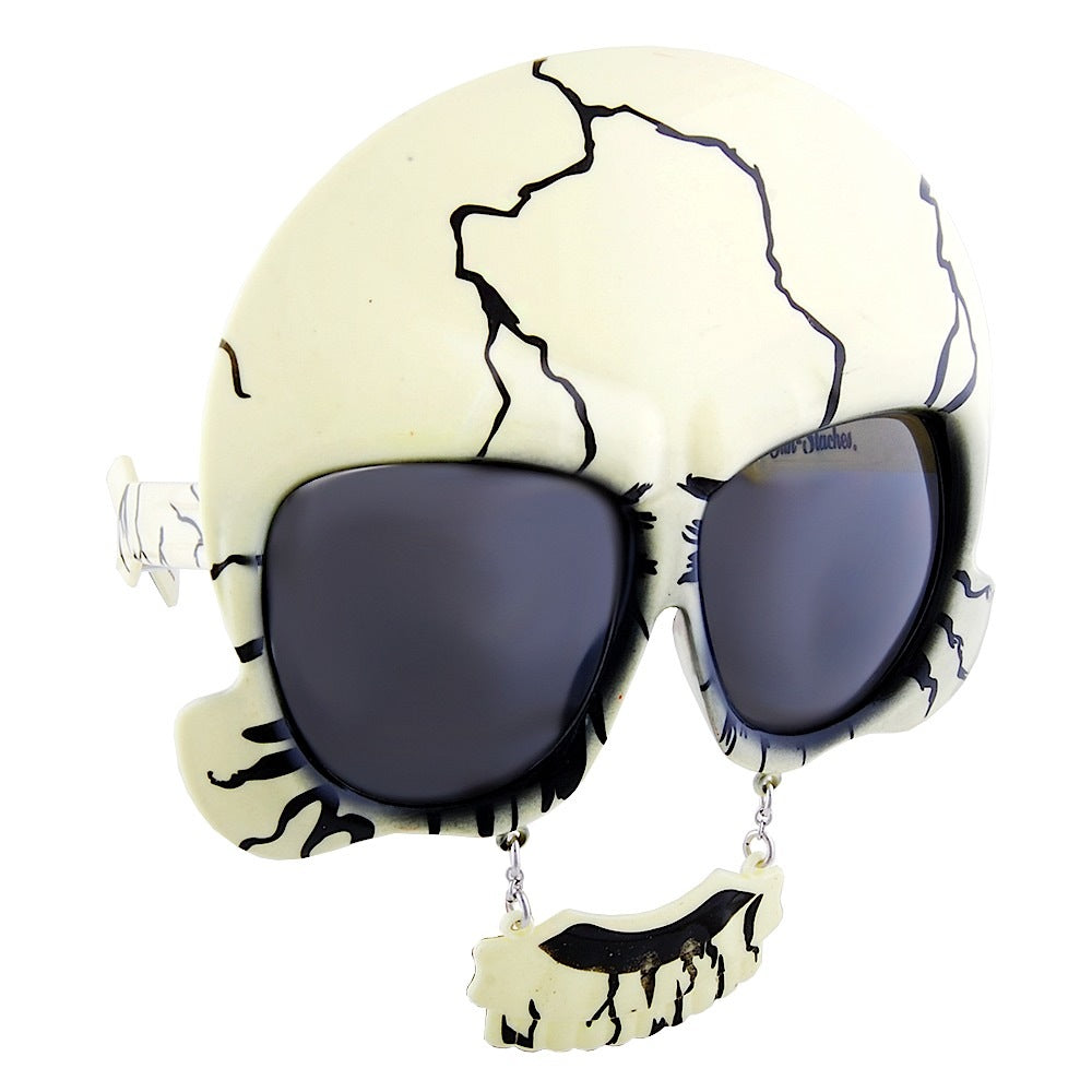Sun-Staches Dark Lens Skull Mask Costume Sunglasses