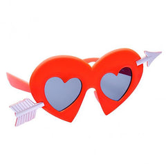 Sun-Staches Lil' Characters Red Heart and Arrow Costume Sunglasses