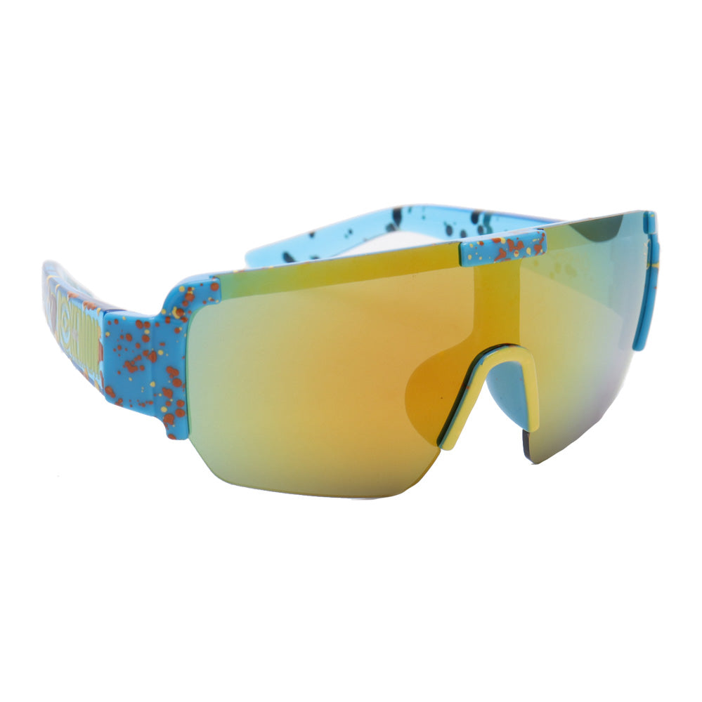 Sun-Staches Pokémon Kids Arkaid Yellow and Blue Tinted Sports Wrap Sunglasses