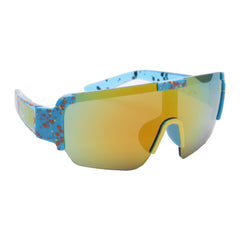 Sun-Staches Pokémon Kids Arkaid Yellow and Blue Tinted Sports Wrap Sunglasses
