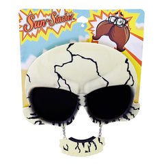 Sun-Staches Dark Lens Skull Mask Costume Sunglasses