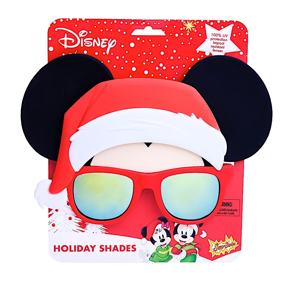Sun-Staches Disney Mickey Mouse Santa Holiday Costume Sunglasses