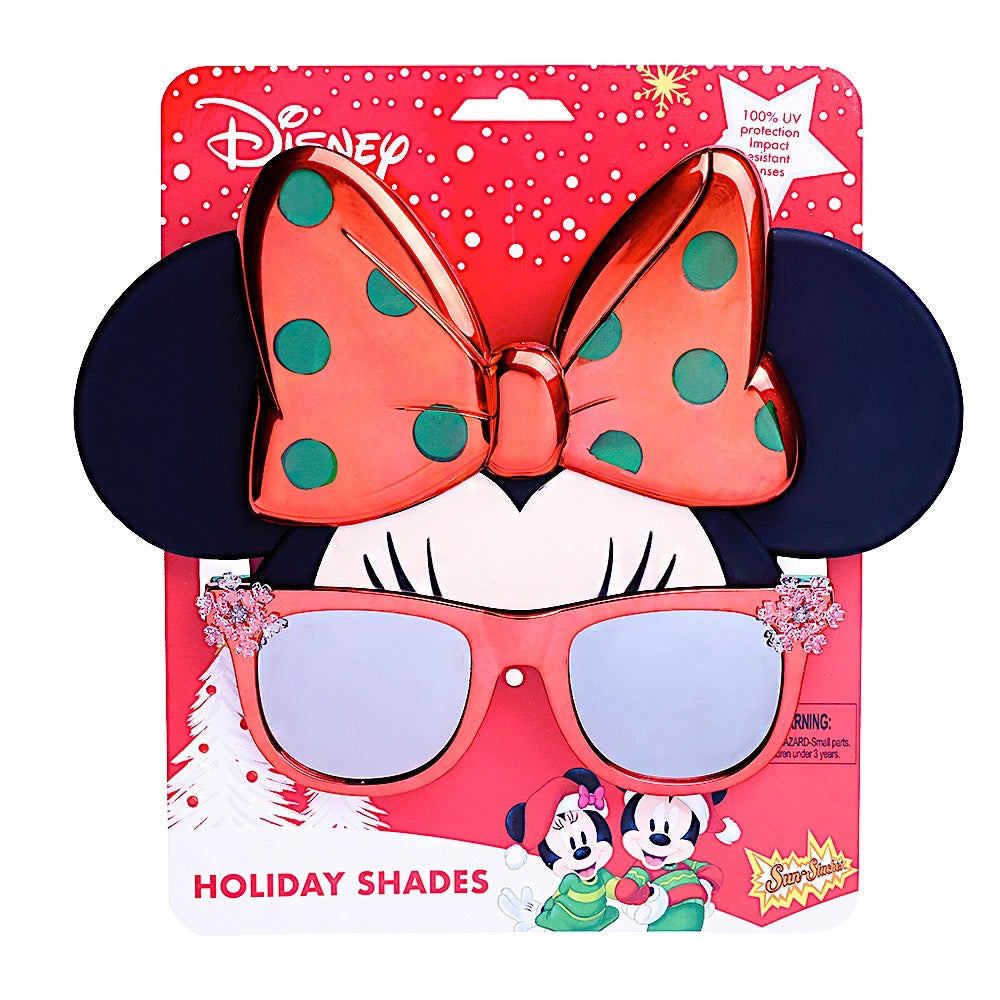 Sun-Staches Disney Minnie Mouse Holiday Reflective Costume Sunglasses
