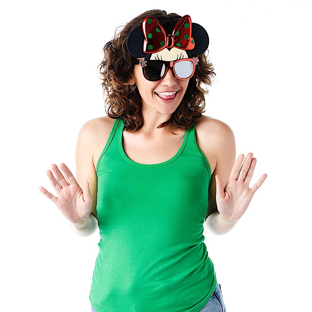 Sun-Staches Disney Minnie Mouse Holiday Reflective Costume Sunglasses