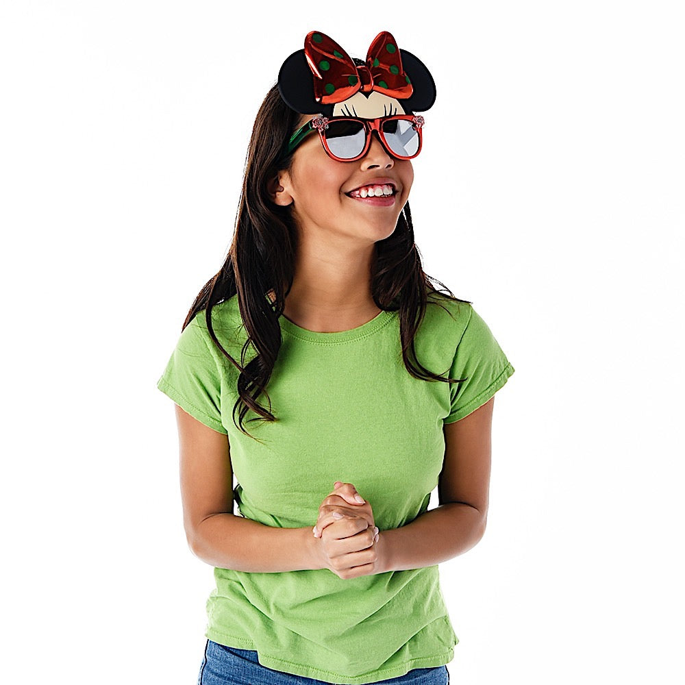 Sun-Staches Disney Minnie Mouse Holiday Reflective Costume Sunglasses