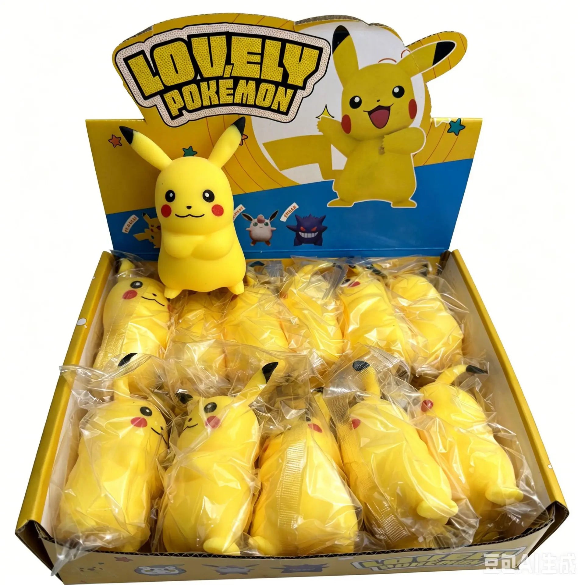 Pikachu TPR Flour-Filled Squishy Fast Rebound Sensory Fidget Toy