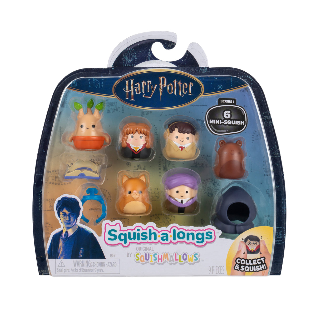 Squish-a-longs “Harry Potter” Mini-Squish + Accessory 6-Pack