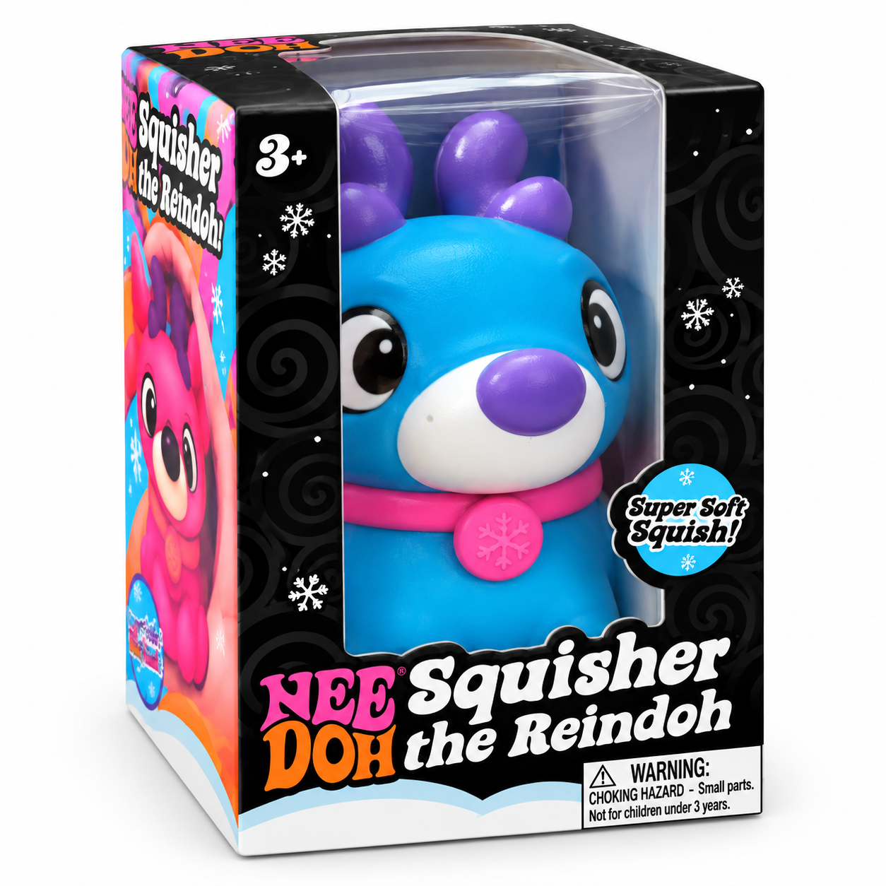 Schylling NeeDoh Squisher the Reindoh Squishy Fidget Toy 1 Piece Random Color