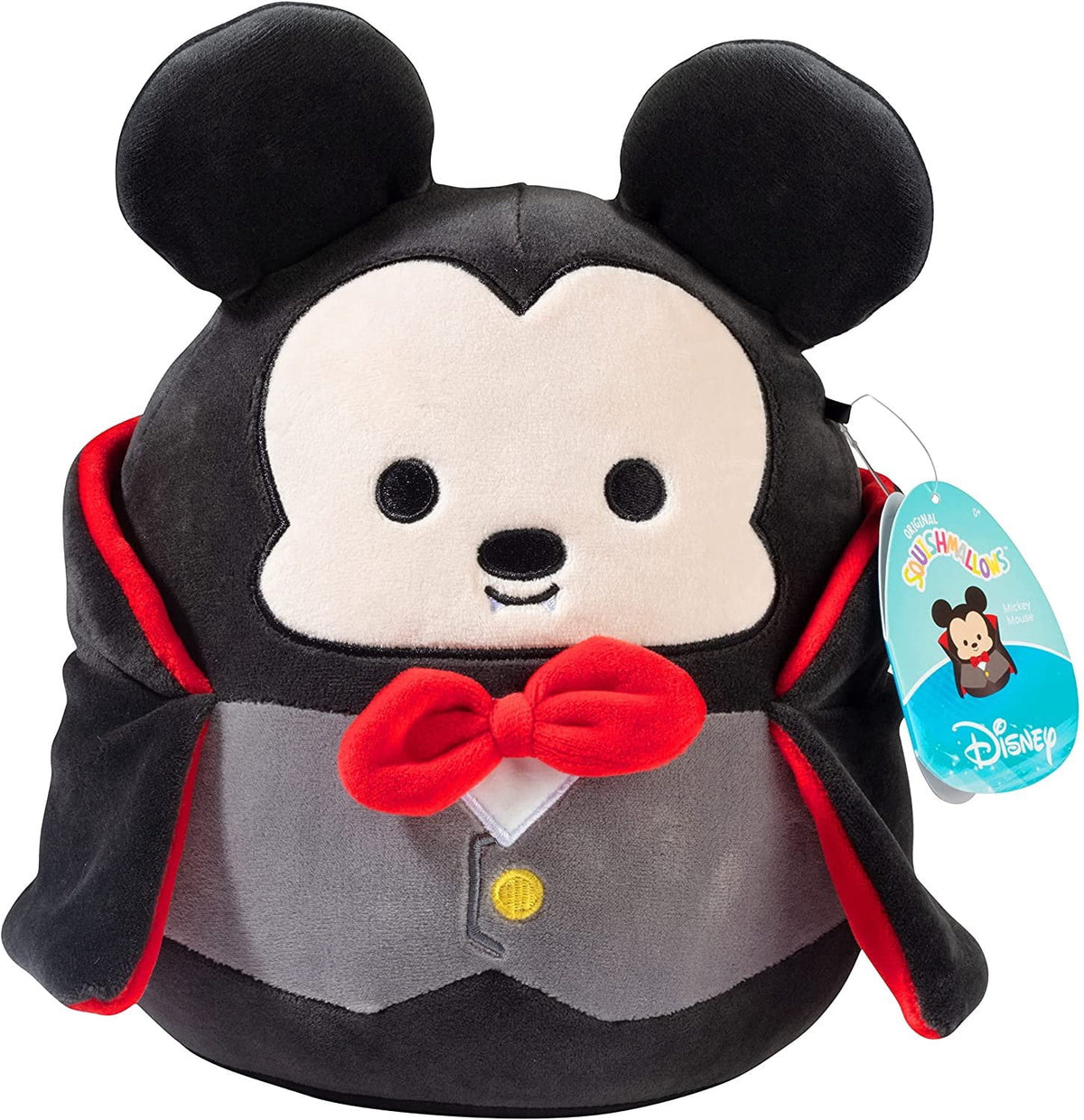 Squishmallows Halloween Mickey Mouse Vampire, 12" Cute Plush Stuffed Animal Toy