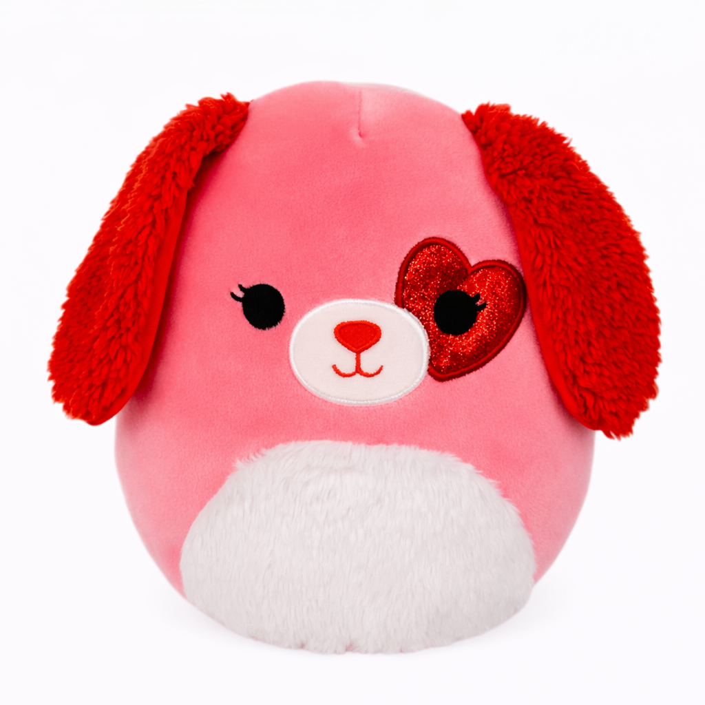 Squishmallows Trishelle the Dog 12 inch Valentine plush toy
