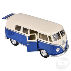 The Toy Network 5 Inch Die Cast Pull Back 1962 VW Classic Bus 1 Piece Random Color