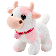 TOYSPI Electric Bell Cow Walking Sound Interactive Plush Toy