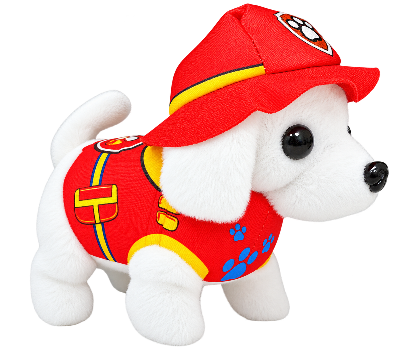 Dressed Electronic Plush Puppy Walking Barking Wagging Pet Toy