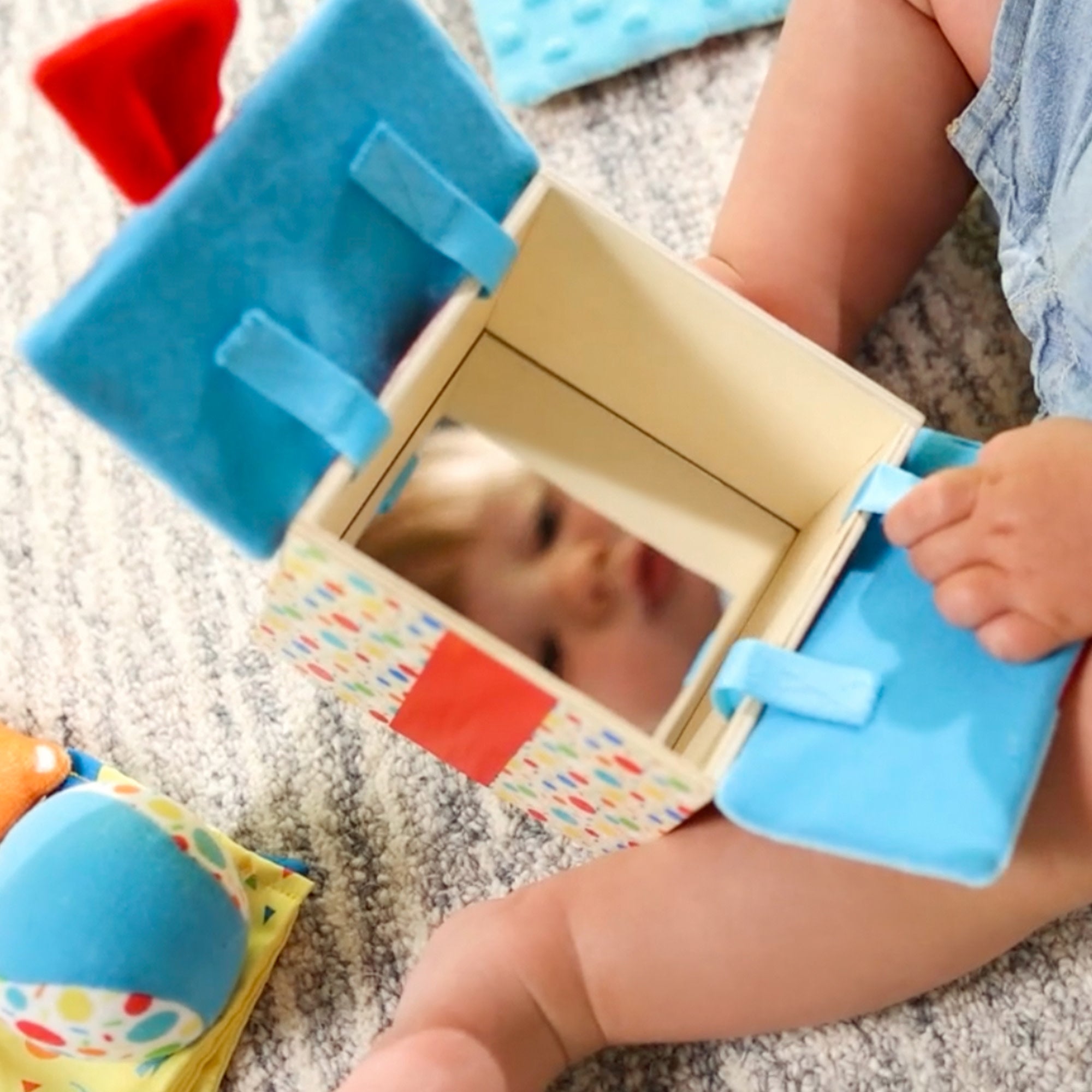 Melissa & Doug Wooden Surprise Gift Box Baby Sensory Toy