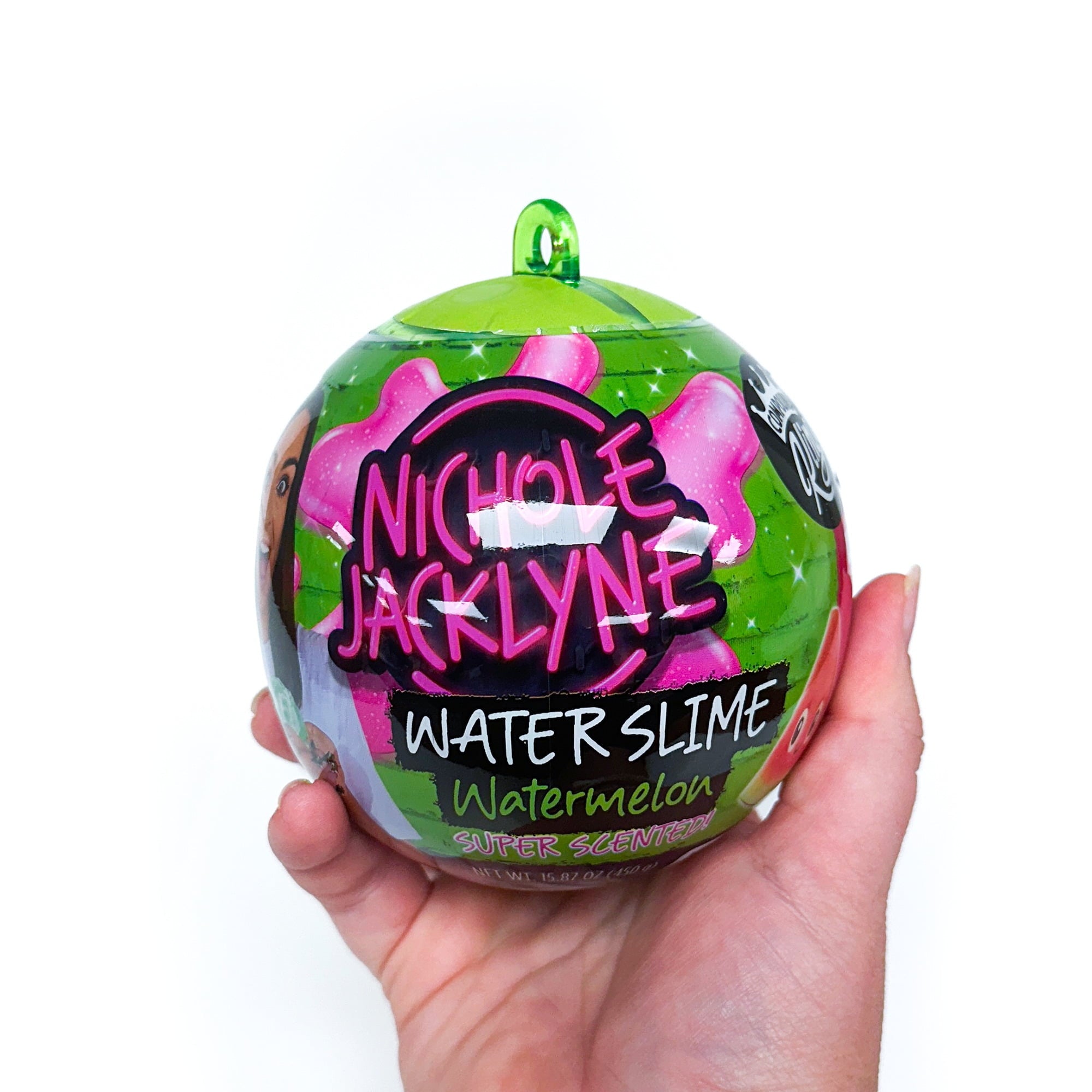 Compound Kings Nichole Jacklyne Water Slime, Green, Watermelon Scented, Fruit Container, Ages 4+