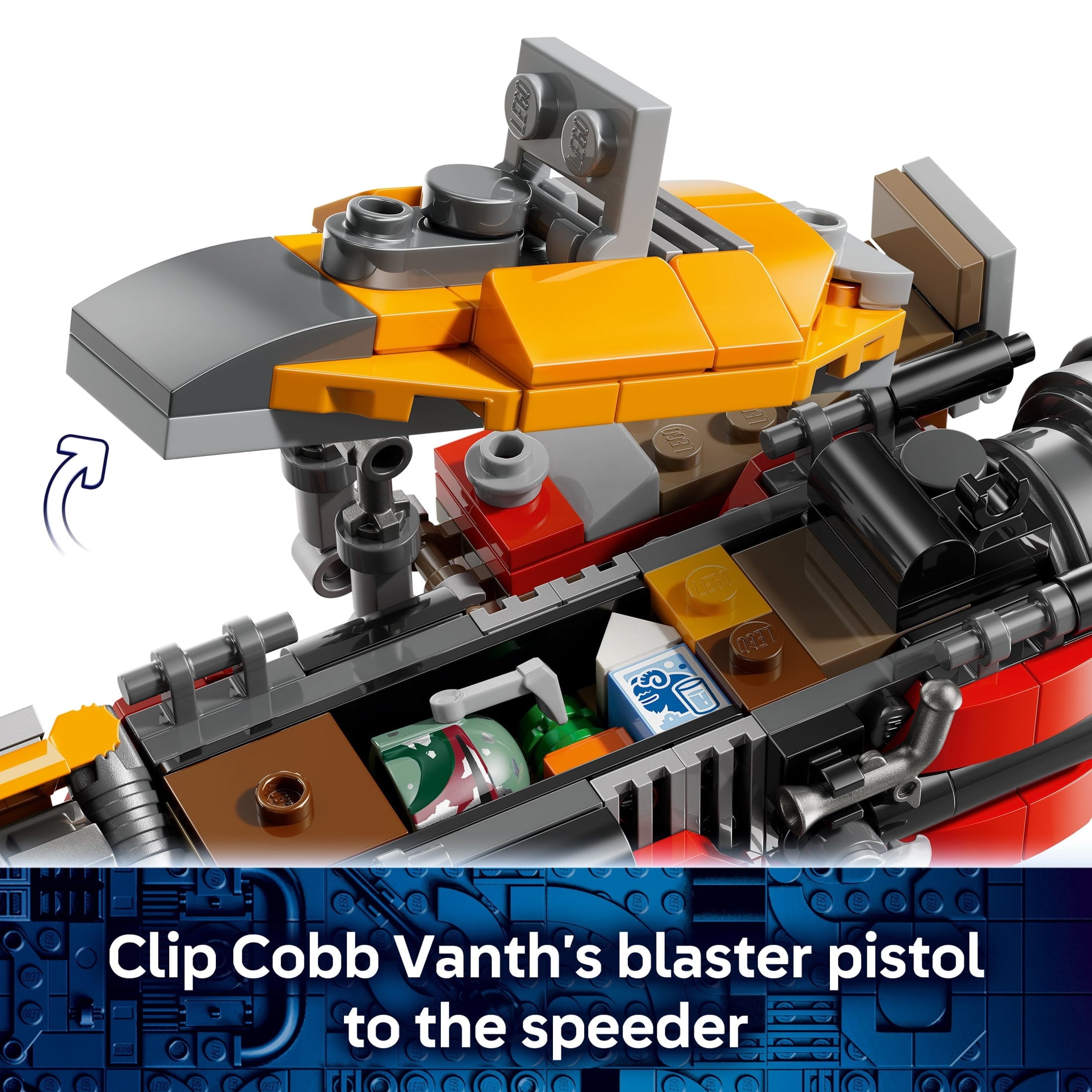 LEGO Star Wars Cobb Vanth’s Speeder Building Toy for Boys & Girls - Pretend Play Space Vehicle for Kids & Fans, Ages 7+ - Includes Cobb Vanth & Cad Bane Minifigures - Gift Idea for Birthdays - 75437