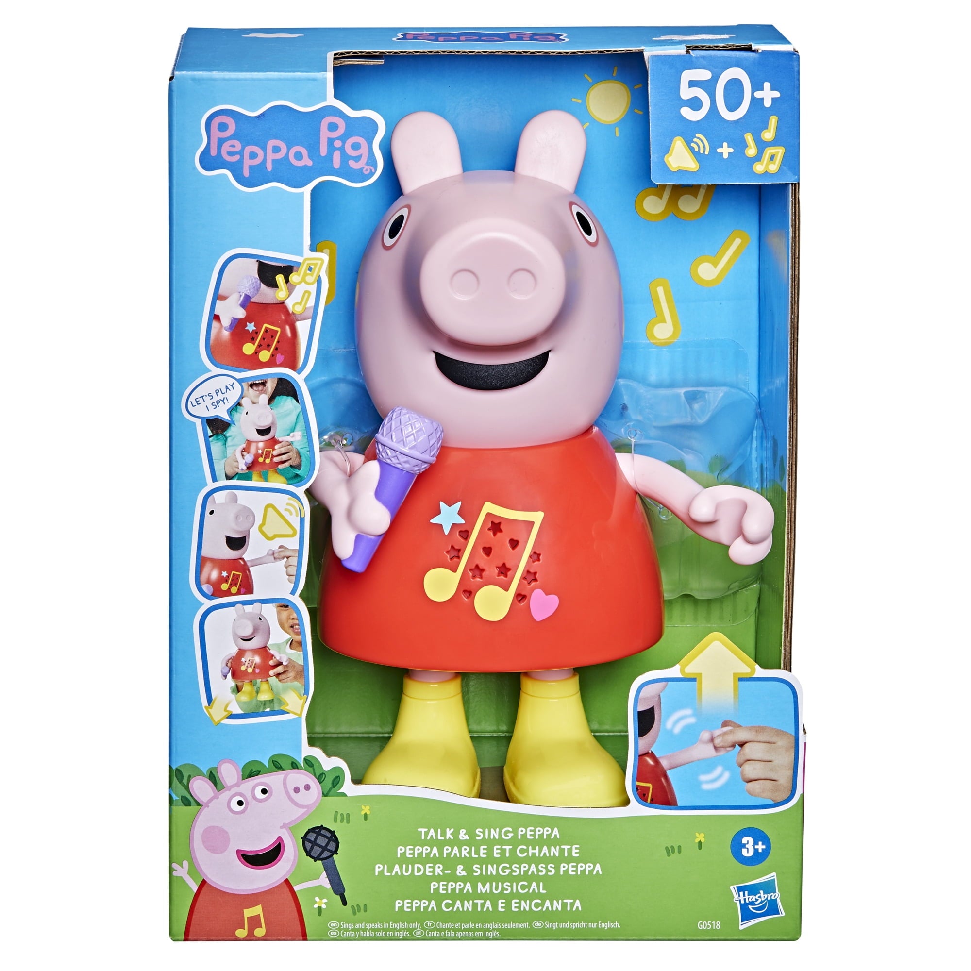 Peppa Pig Toys Talk and Sing Peppa Doll, Musical Toys for Girls and Boys, Ages 3 and up
