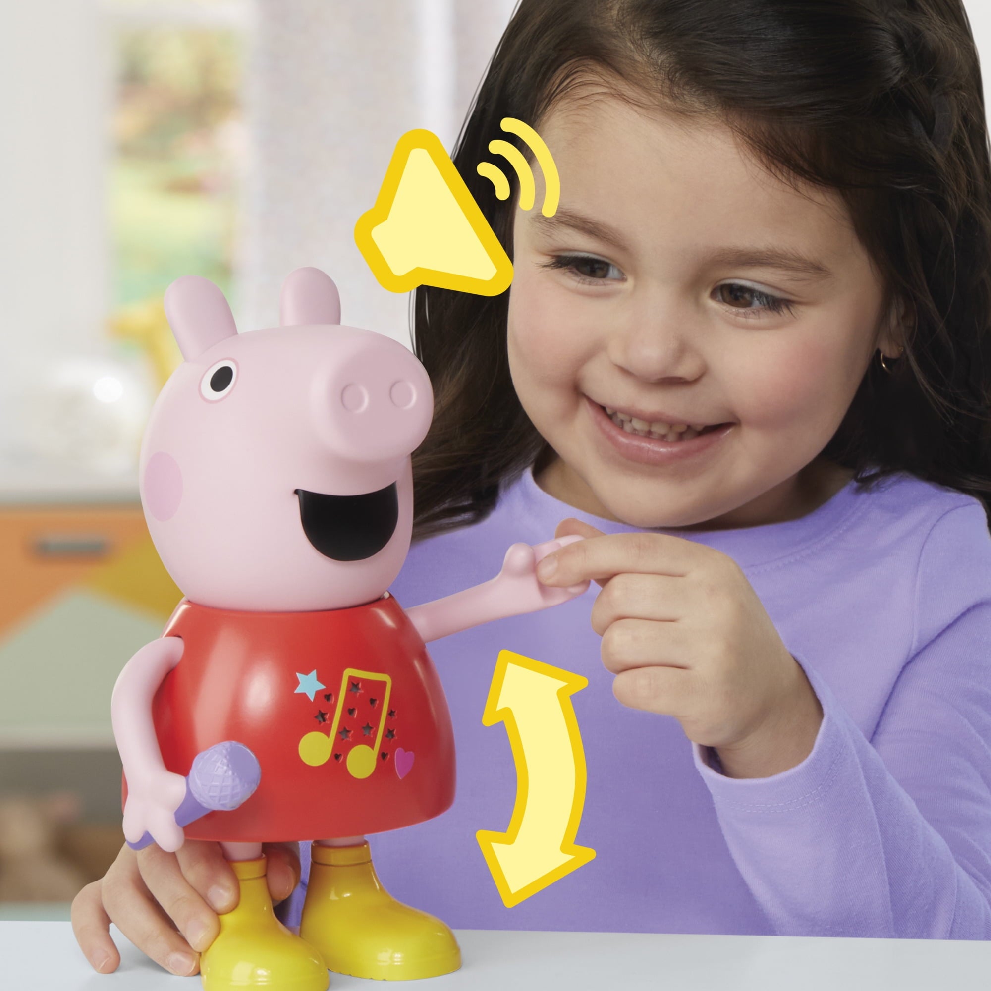 Peppa Pig Toys Talk and Sing Peppa Doll, Musical Toys for Girls and Boys, Ages 3 and up