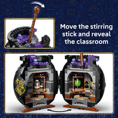 LEGO Harry Potter Cauldron: Secret Potions Classroom Building Toy for Girls & Boys - Pretend Play Set for Kids, Ages 10+ - 2 Minifigures & Hermione's Otter Patronus - Gift Idea for Birthdays - 76464