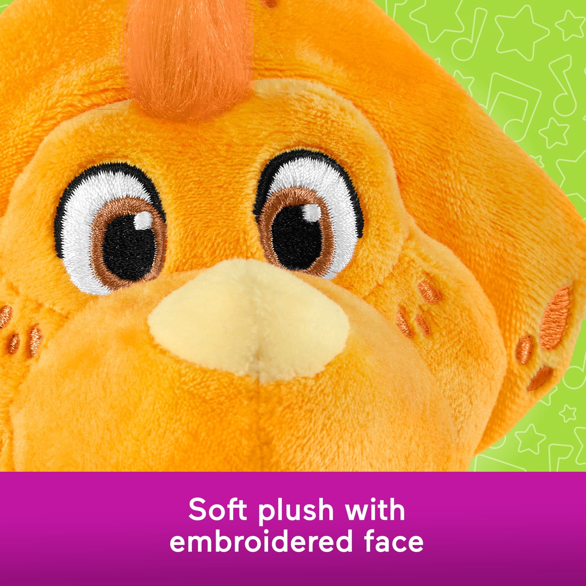 Fisher-Price Barney's World Plush Billy Dinosaur 8-inch Character Toy for Toddlers & Preschool Kids