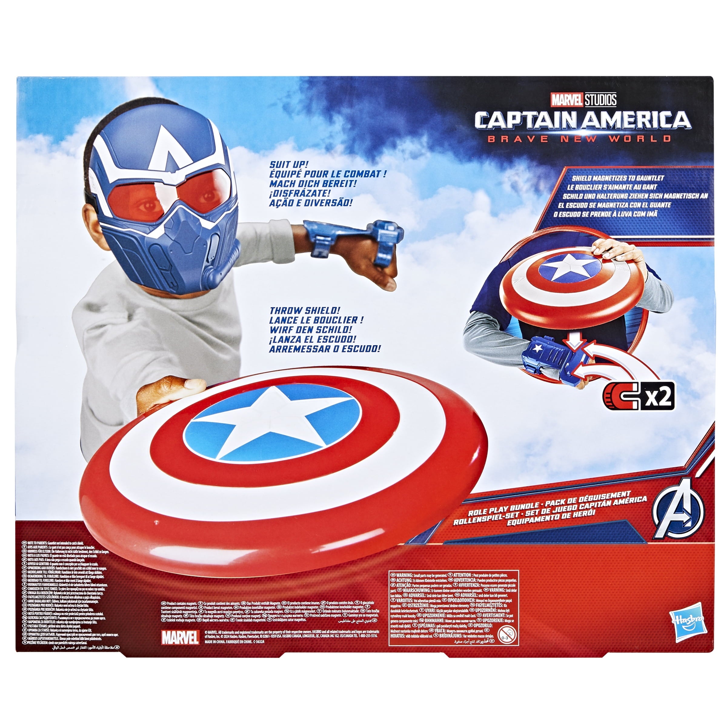 Marvel Captain America: Brave New World Role-Play Bundle, Birthday Gifts for Boys and Girls, Ages 5+