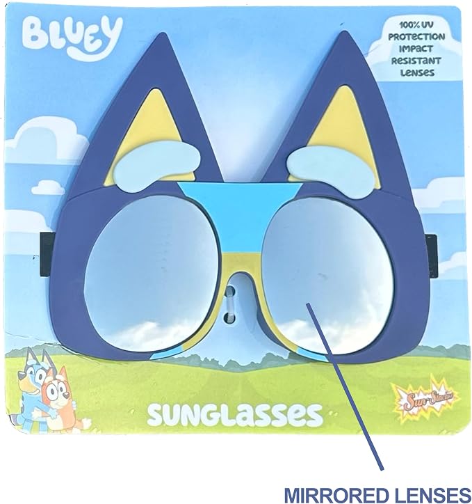 Bluey kids blue character costume sunglasses