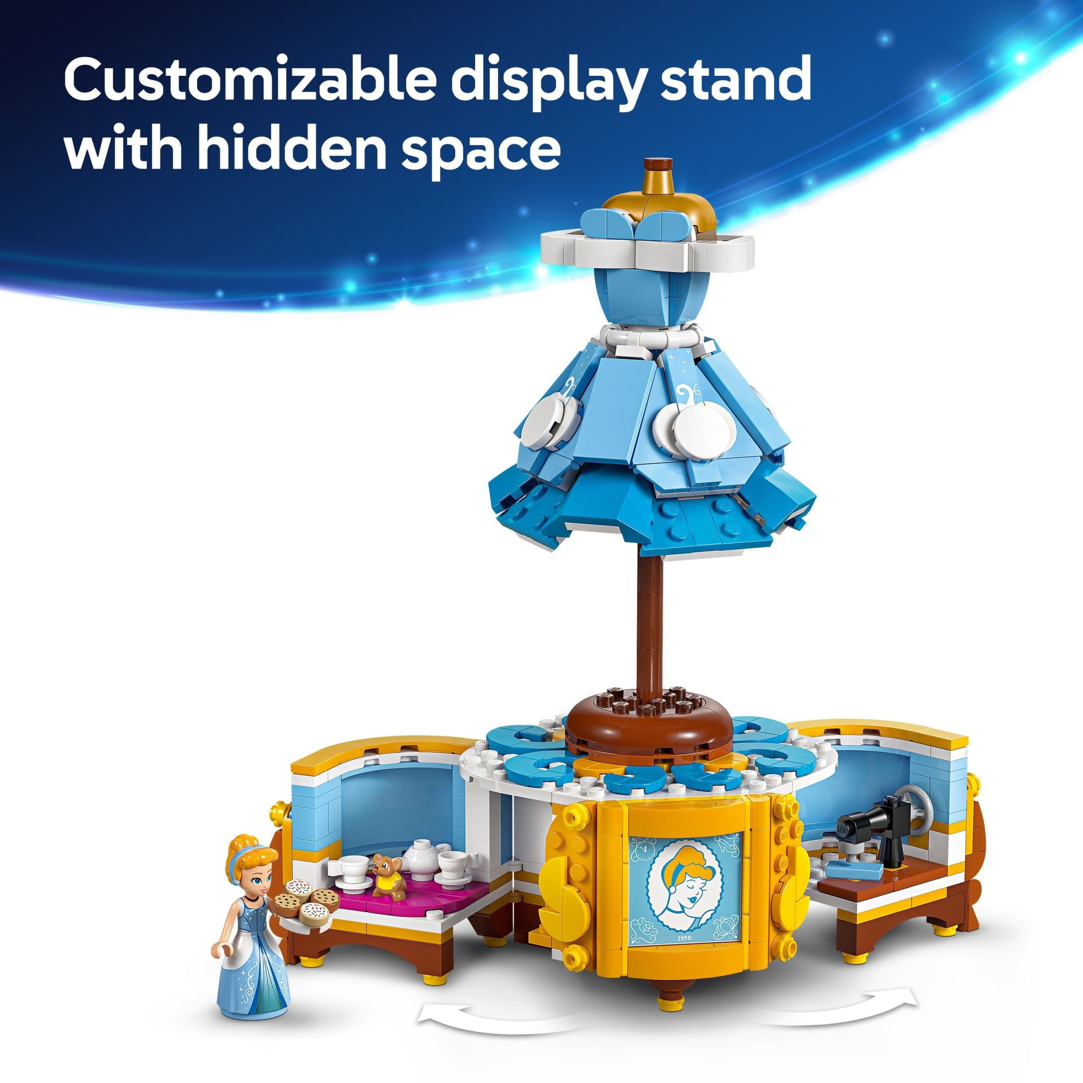 LEGO Disney Princess Cinderella’s Dress Kids Toy with Minidoll Character - Fun Building Toy for Girls and Boys Ages 9 and Up - Disney Gift Idea for Fans and Fashion Lovers - 43266