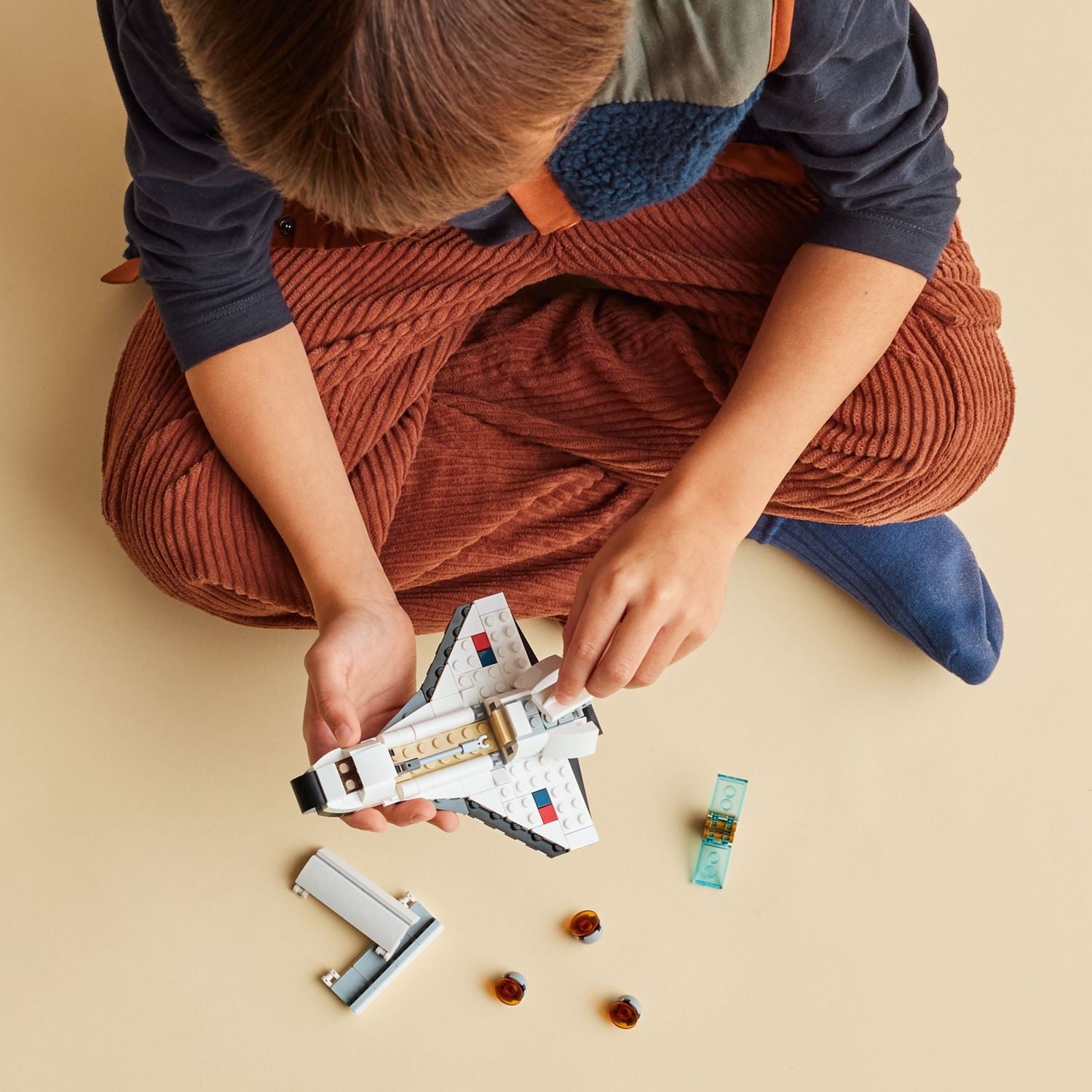 LEGO Creator 3 in 1 Space Shuttle Building Toy for Kids, Creative Gift Idea for Boys and Girls Ages 6 and Up, Build and Rebuild this Space Shuttle Toy into an Astronaut Figure or a Spaceship, 31134