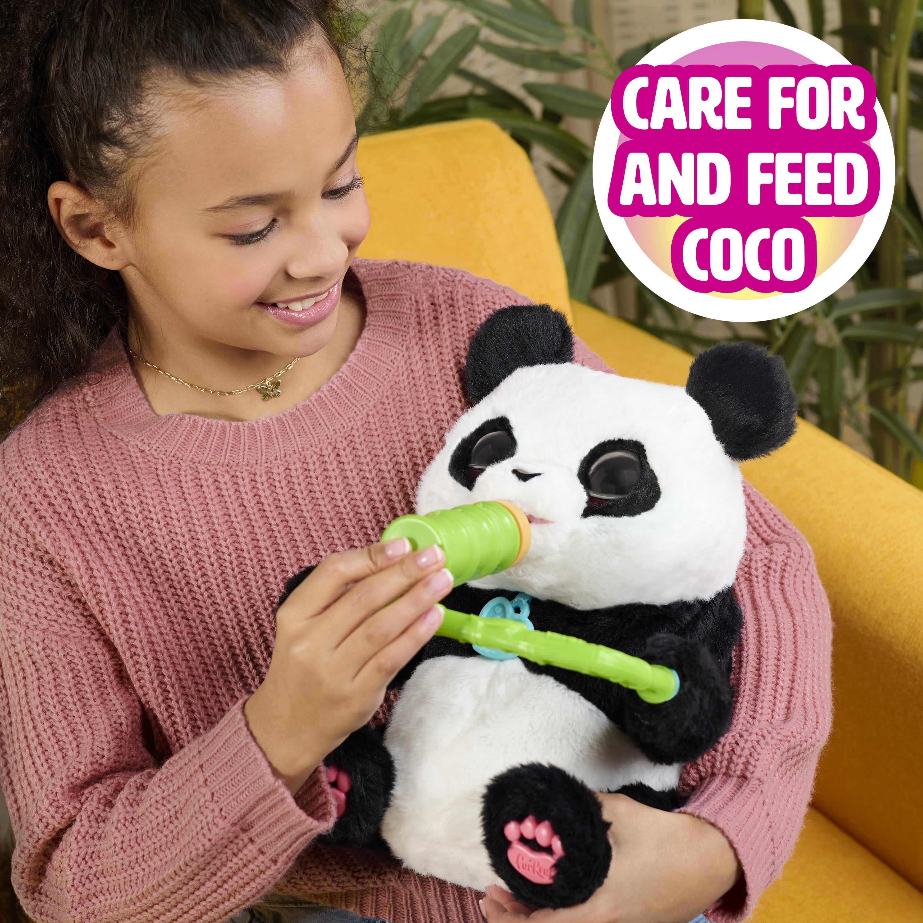furReal Coco the Tumbling Panda, Interactive Plush Panda, 10.5 Inch Plush, Boys and Girls Ages 4 up