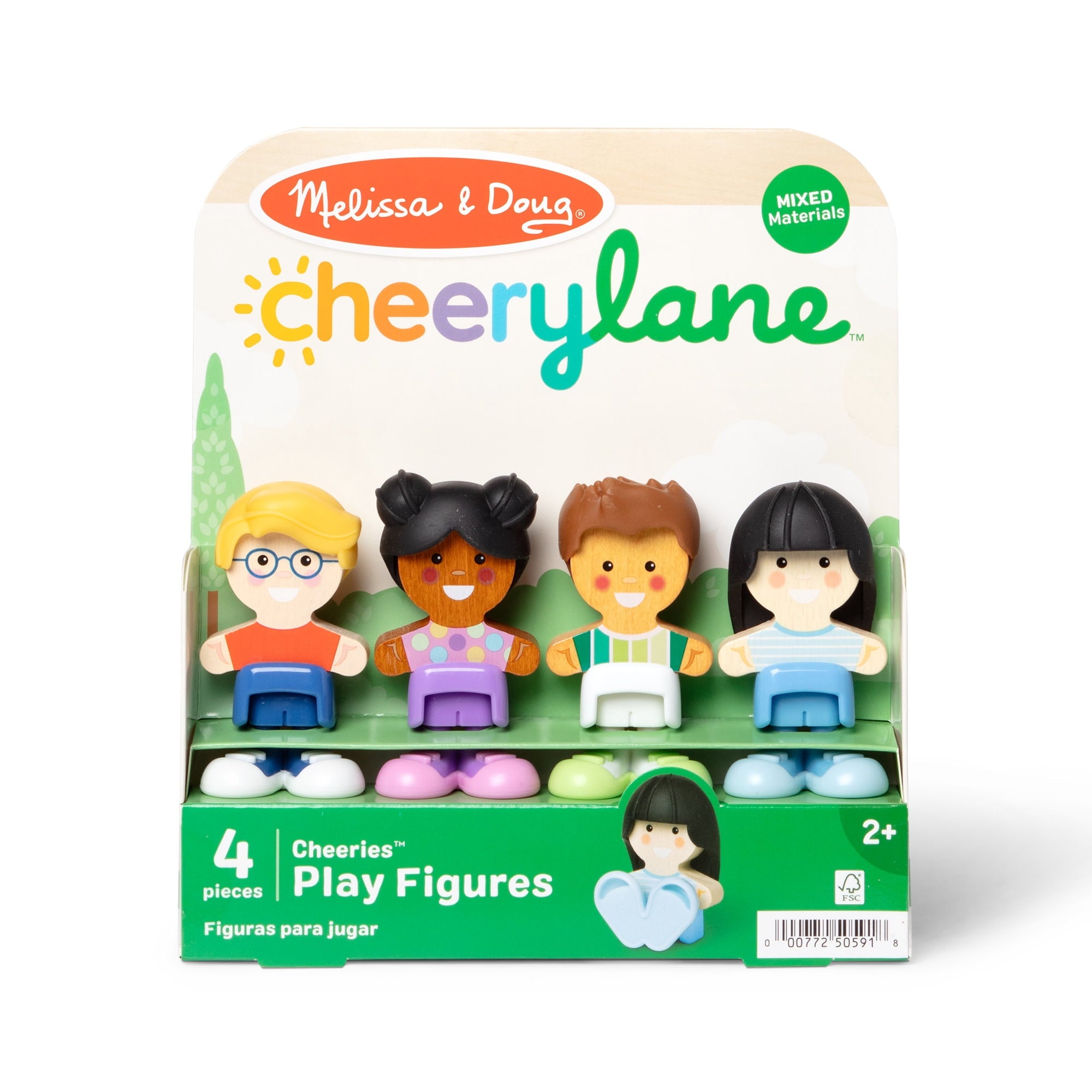Melissa & Doug Cheery Lane Cheeries Wooden Toy Figures, Ages 2+