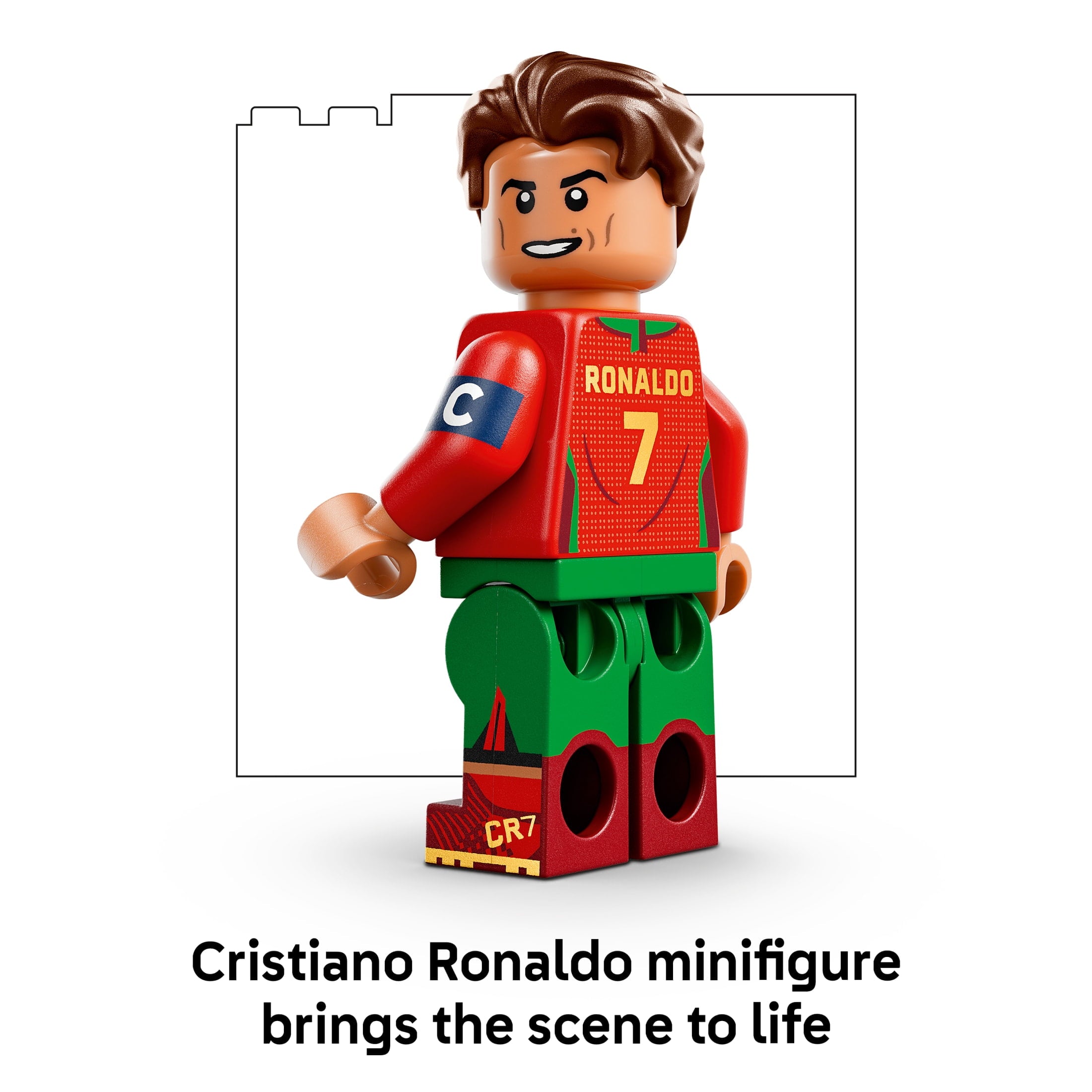 LEGO Editions Cristiano Ronaldo – Soccer Highlights - Building Set for Boys & Girls, Ages 10+ - Fathers Day Gift - Kids Bedroom or Shelf Decor W/ Plaque - 43012