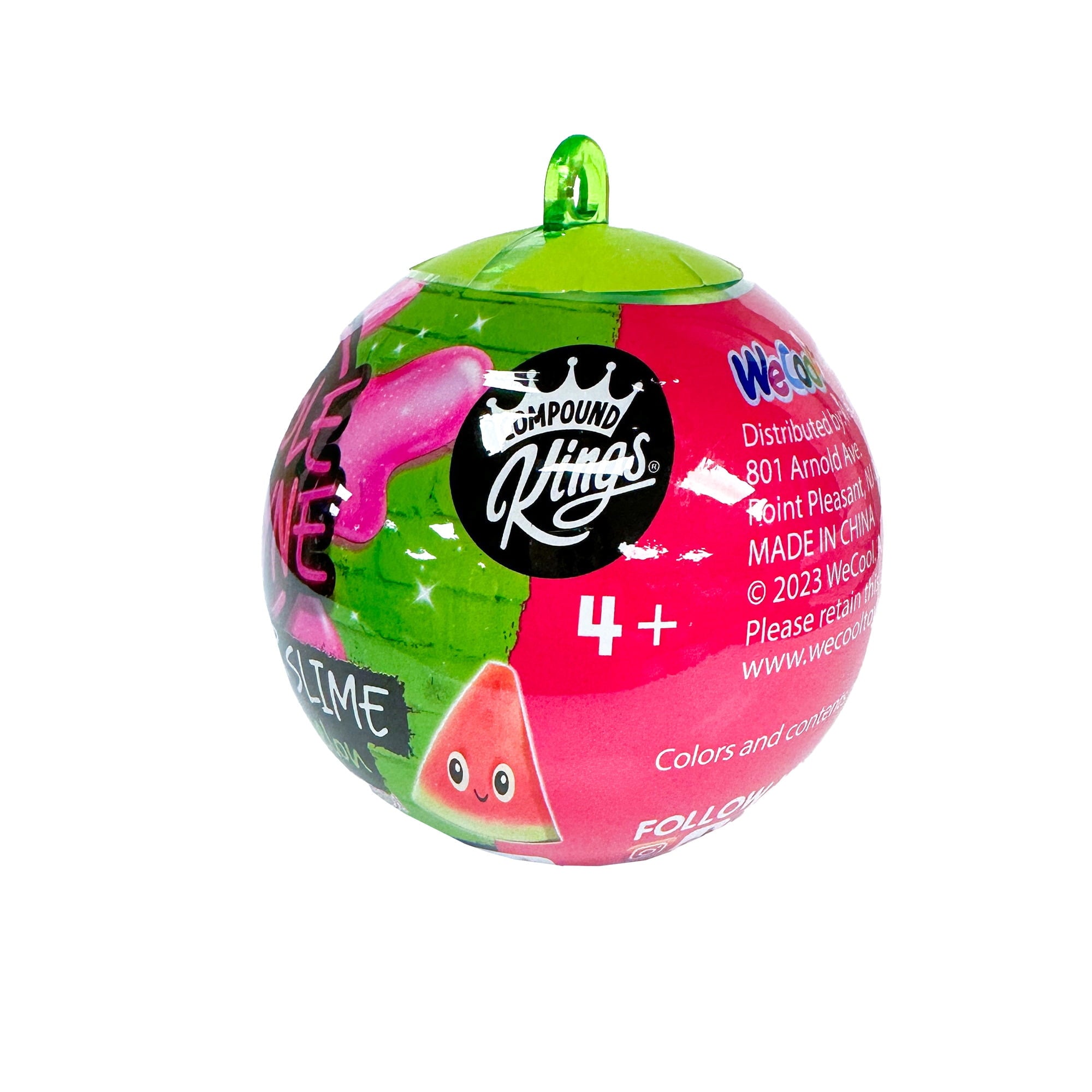 Compound Kings Nichole Jacklyne Water Slime, Green, Watermelon Scented, Fruit Container, Ages 4+
