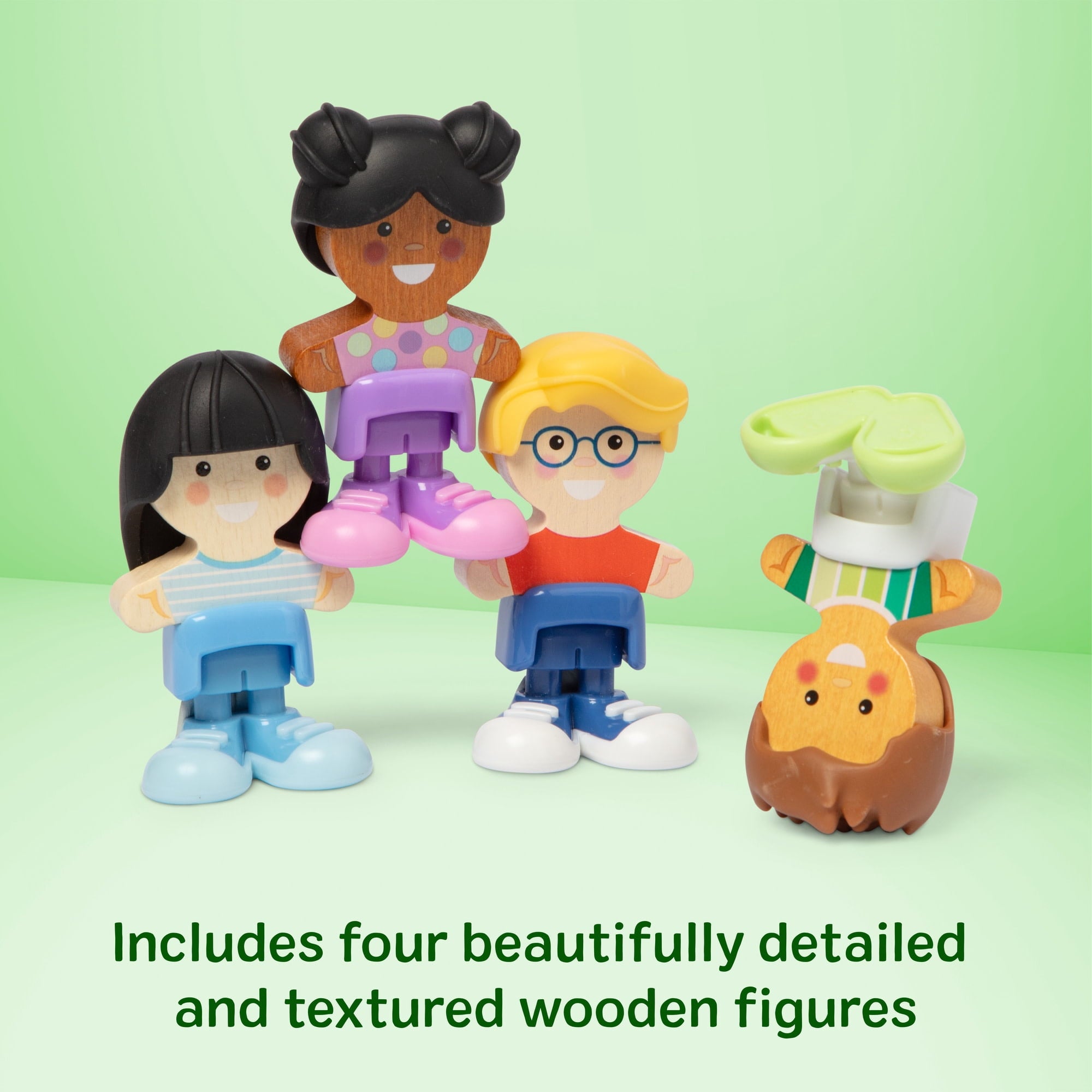 Melissa & Doug Cheery Lane Cheeries Wooden Toy Figures, Ages 2+