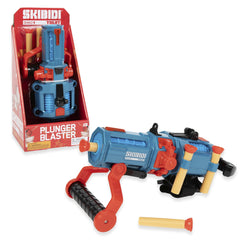 Skibidi Toilet Plunger Blaster, Action Dart Blaster with 4 Plunger Foam Darts, Officially Licensed Skibidi Toilet Brand Merch