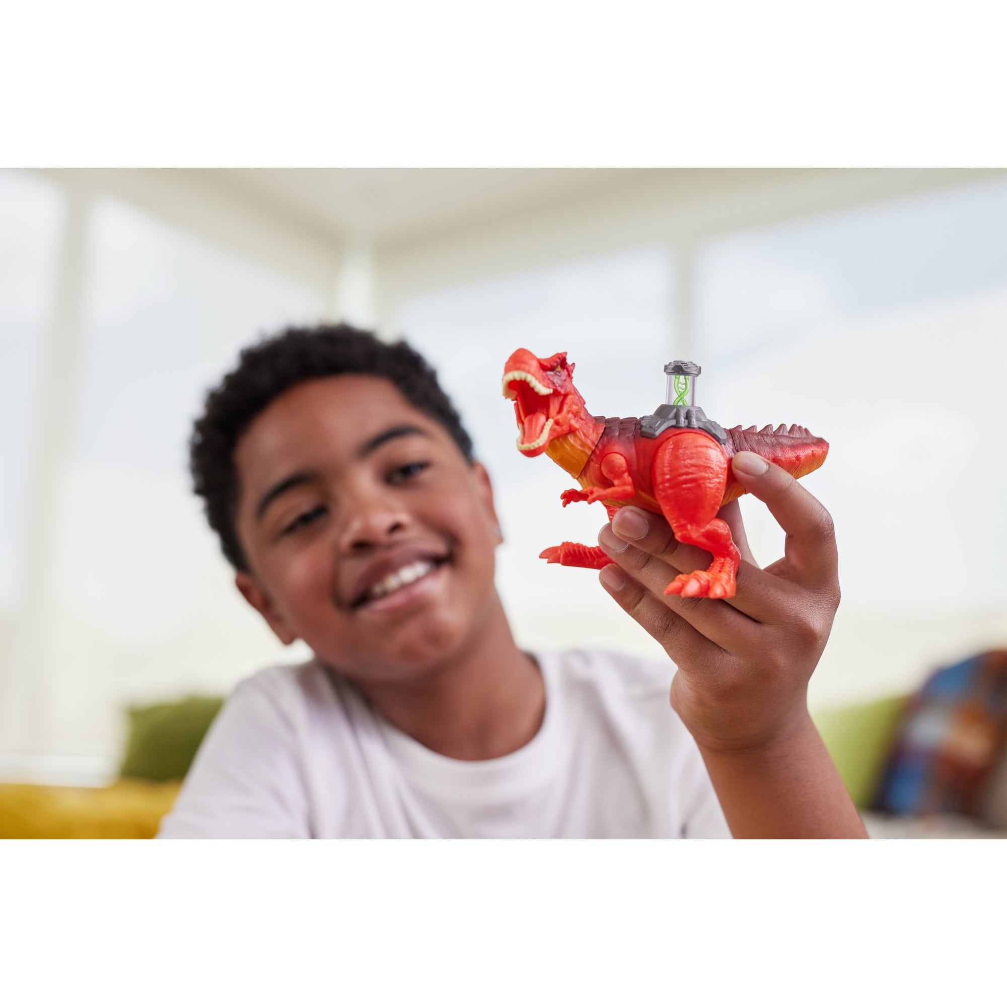 Robo Alive Dino DNA Dinosaur by ZURU - Robot Toy Light-Up DNA Helix Spine for Kids Ages 3+